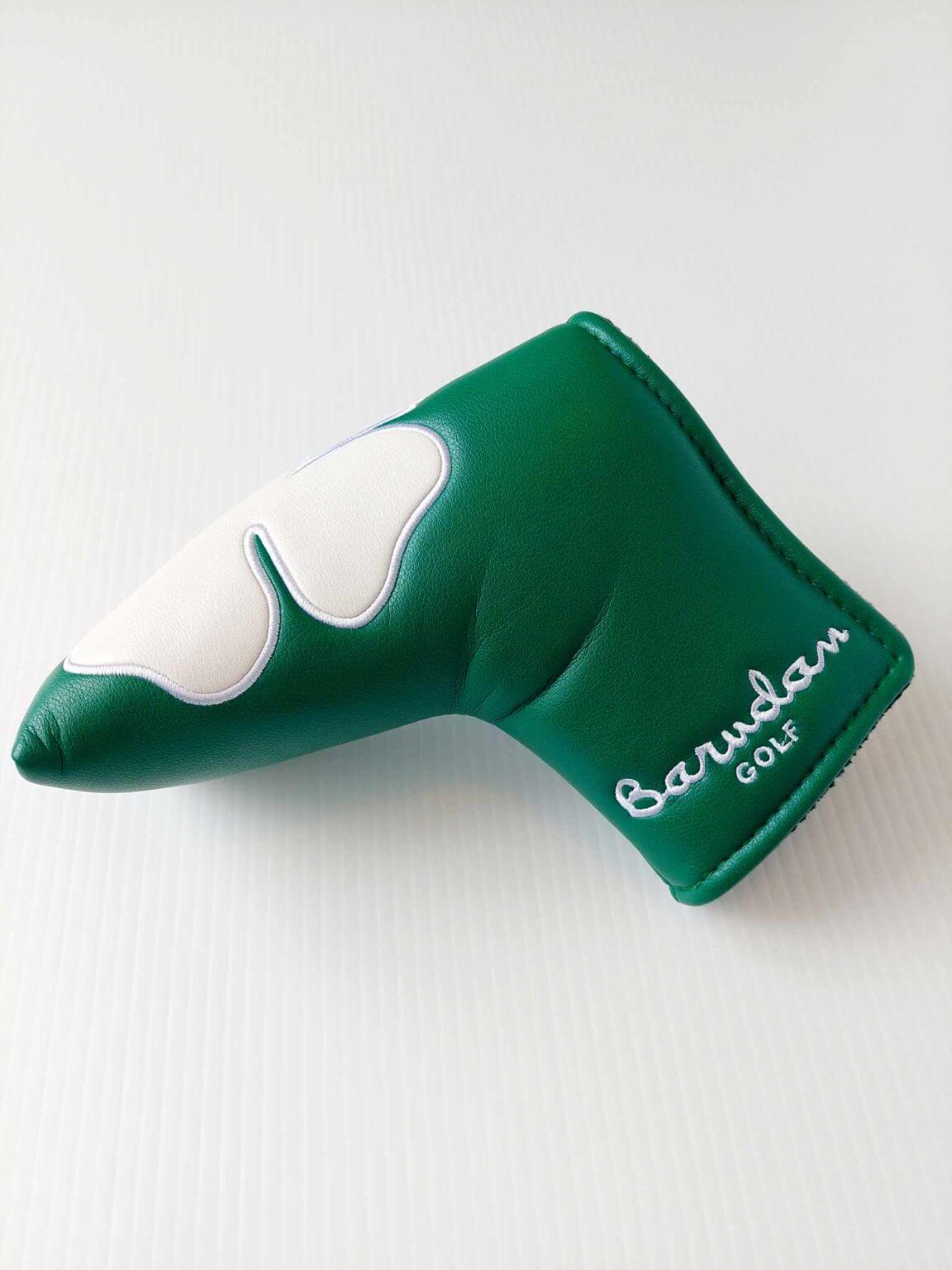 Blade style golf putter club cover- Green Shamrock