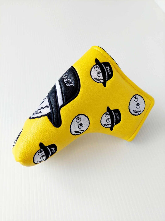 Blade style golf putter club cover- Yellow Golf Ball